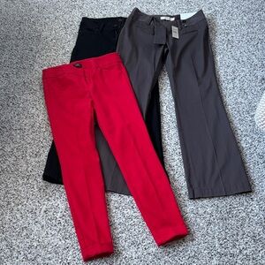 Set of 3 loft ann Taylor pants all sz 00 petite